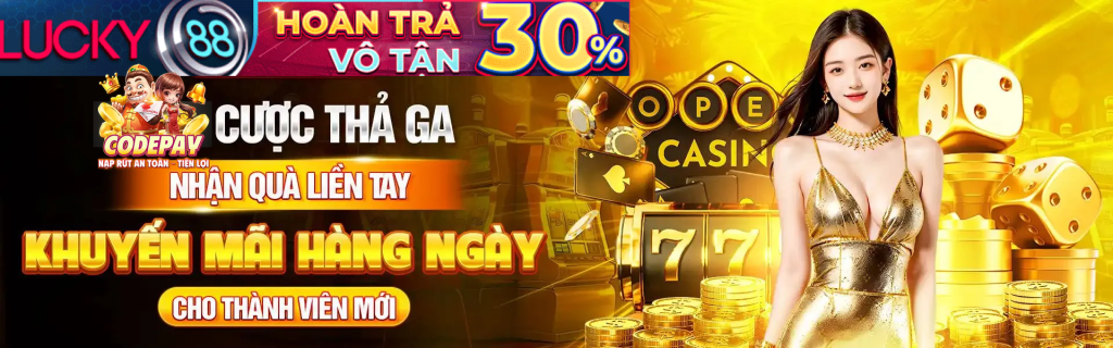 Banner Lucky88 tại Jackpotland - Nhân đôi niềm vui, gấp bội chiến thắng!